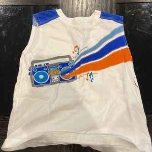 (Batman) Toddler sleeveless tee and (Boom box) Toddler sleeveless tee size 24mth